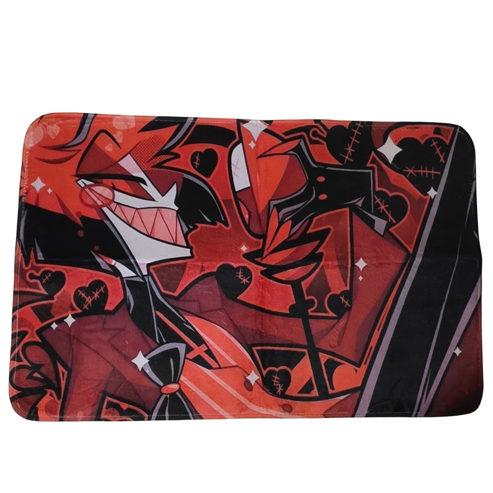 Alastor FLOOR Mat Desk Rug Matches Hazbin Hotel Pin-Up Alastor Valentine's 2024